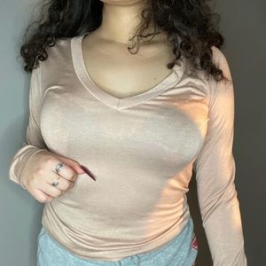 Long sleeve crop top